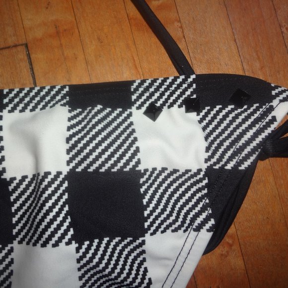 🆕 O'neill buffalo plaid checkers string Bikini XS/Small swimsuit beachwear - Picture 8 of 12
